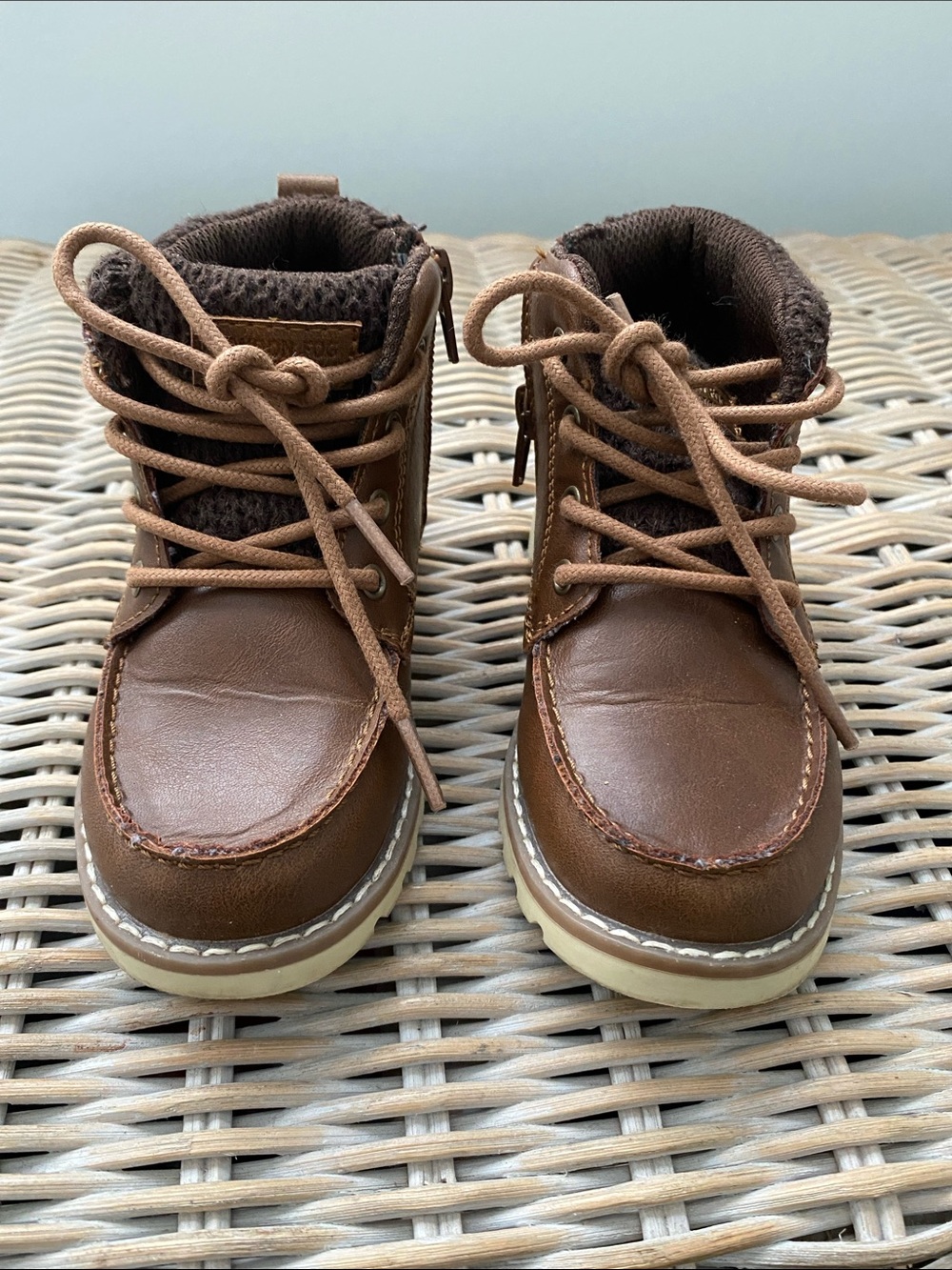 London Fog Toddler Boy Brown Lace-Up Outdoor Boots